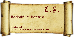 Bodnár Hermia névjegykártya